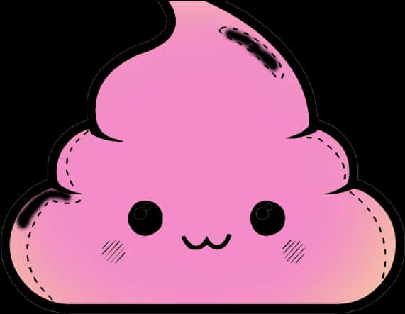 Cute Pink Poop Emoji Kawaii