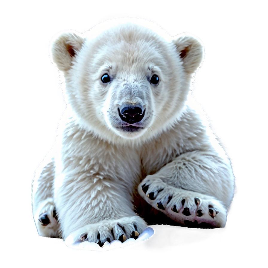 Cute Polar Bear Cub Png Gsk24