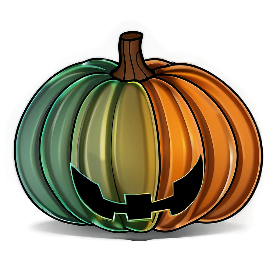 Cute Pumpkin Outline Draft Png 06202024