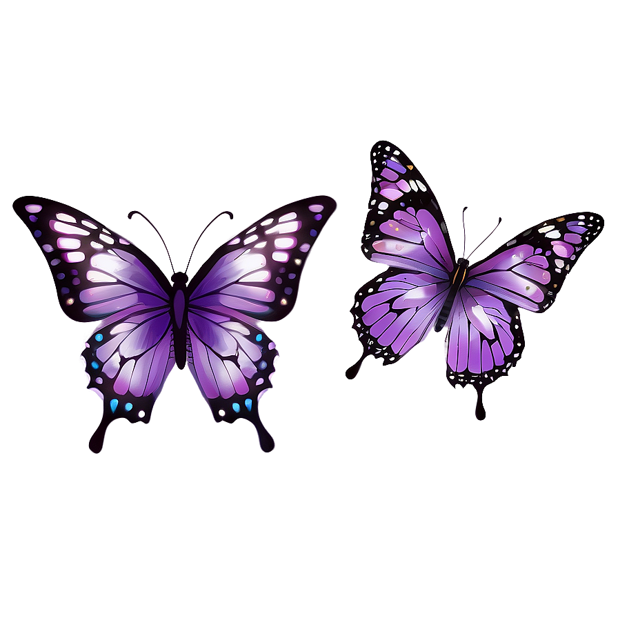 Cute Purple Butterfly Png Rir87