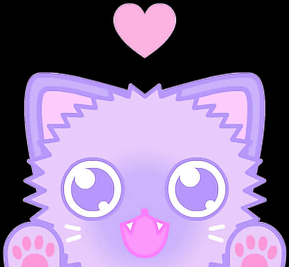 Cute_ Purple_ Kitten_ Love