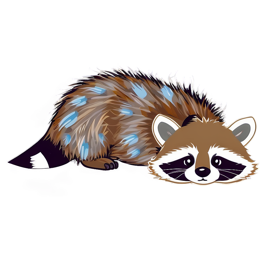 Cute Raccoon Illustration Png Xuj45