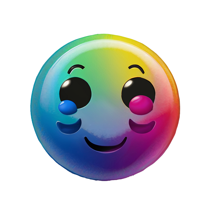 Cute Rainbow Emoji Png Sqj