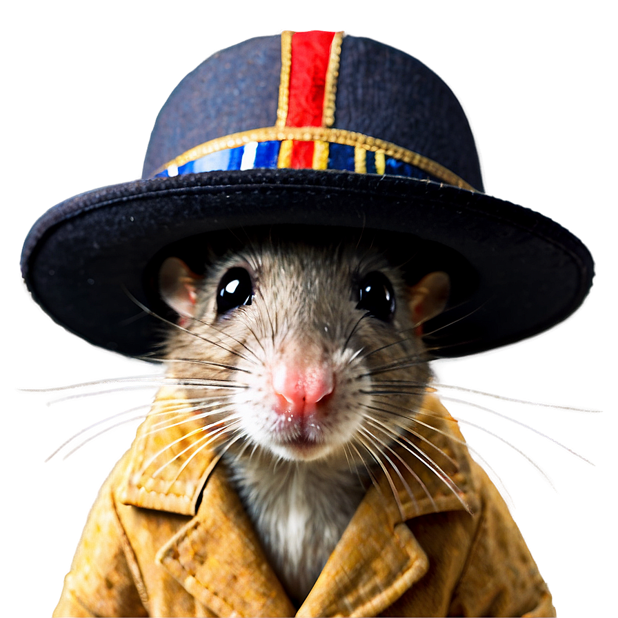 Cute Rat In Hat Png 06252024