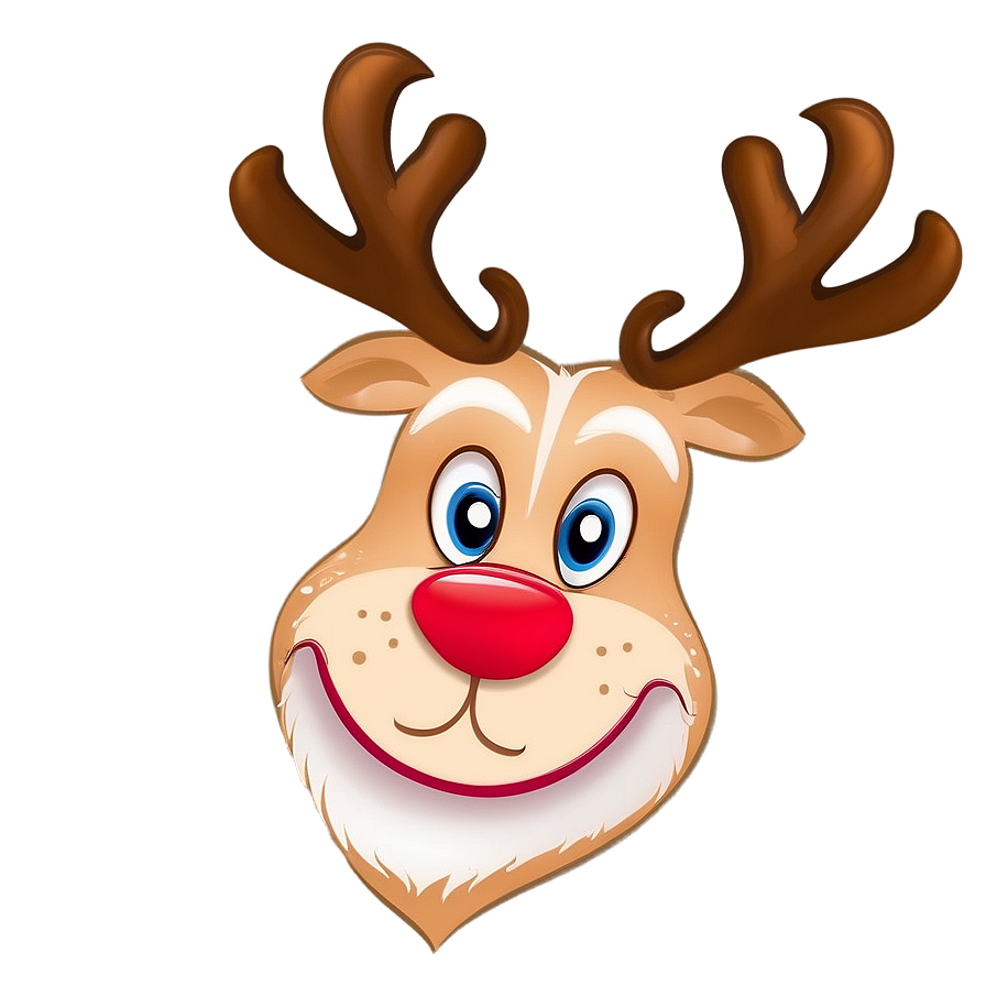 Cute Reindeer Face Png 06282024