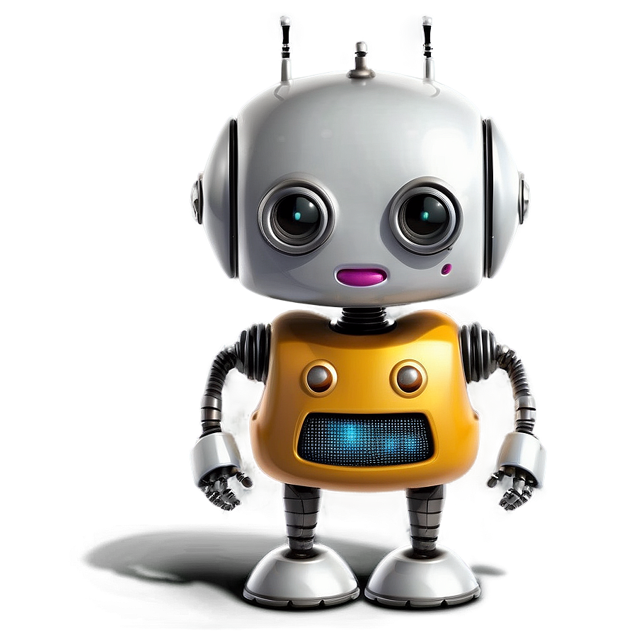 Cute Robot Character Design Png 06272024