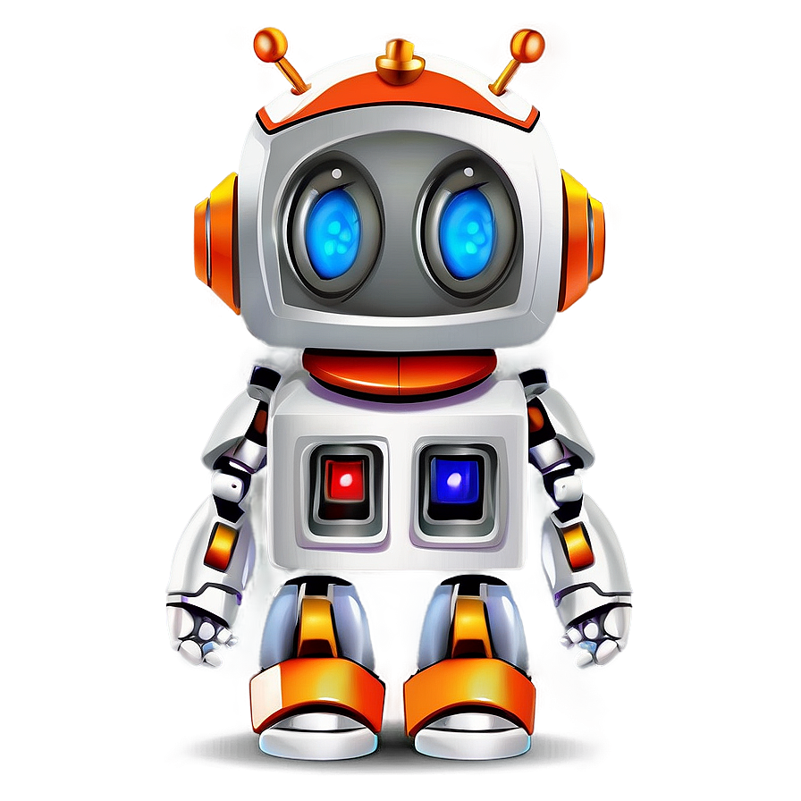 Cute Robot Mascot Png 92