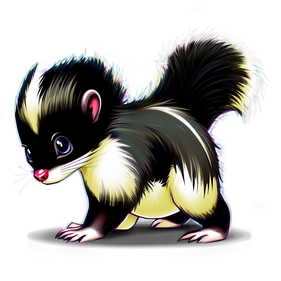 Cute Skunk Character Png Ggf