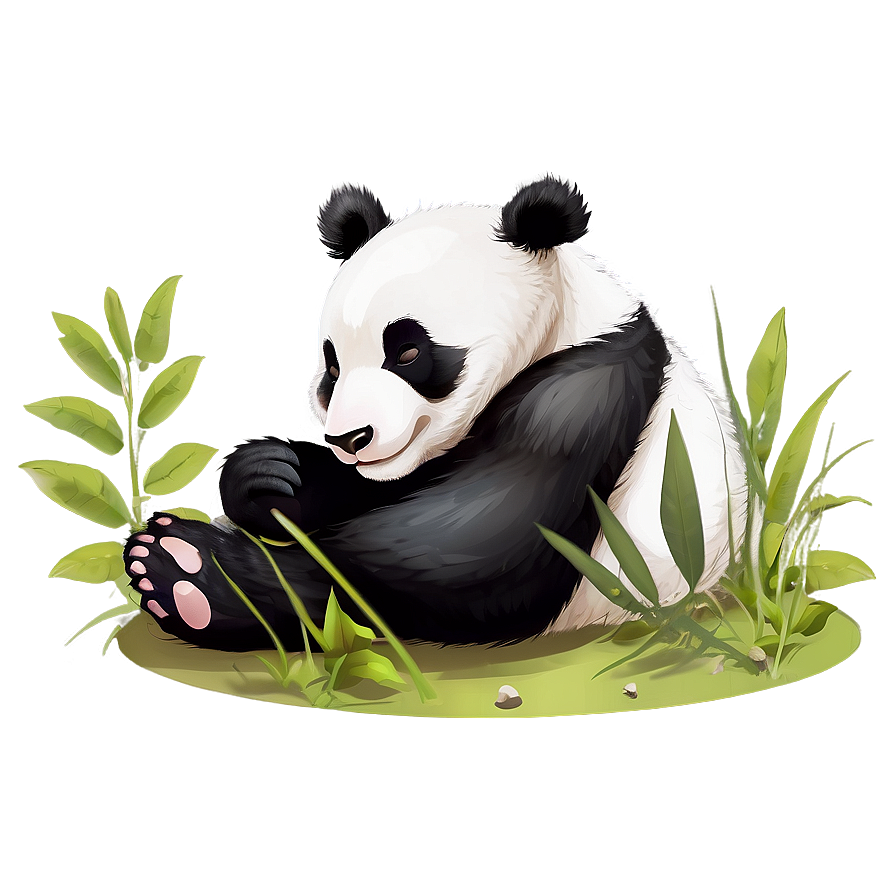 Cute Sleeping Panda Png Pnk