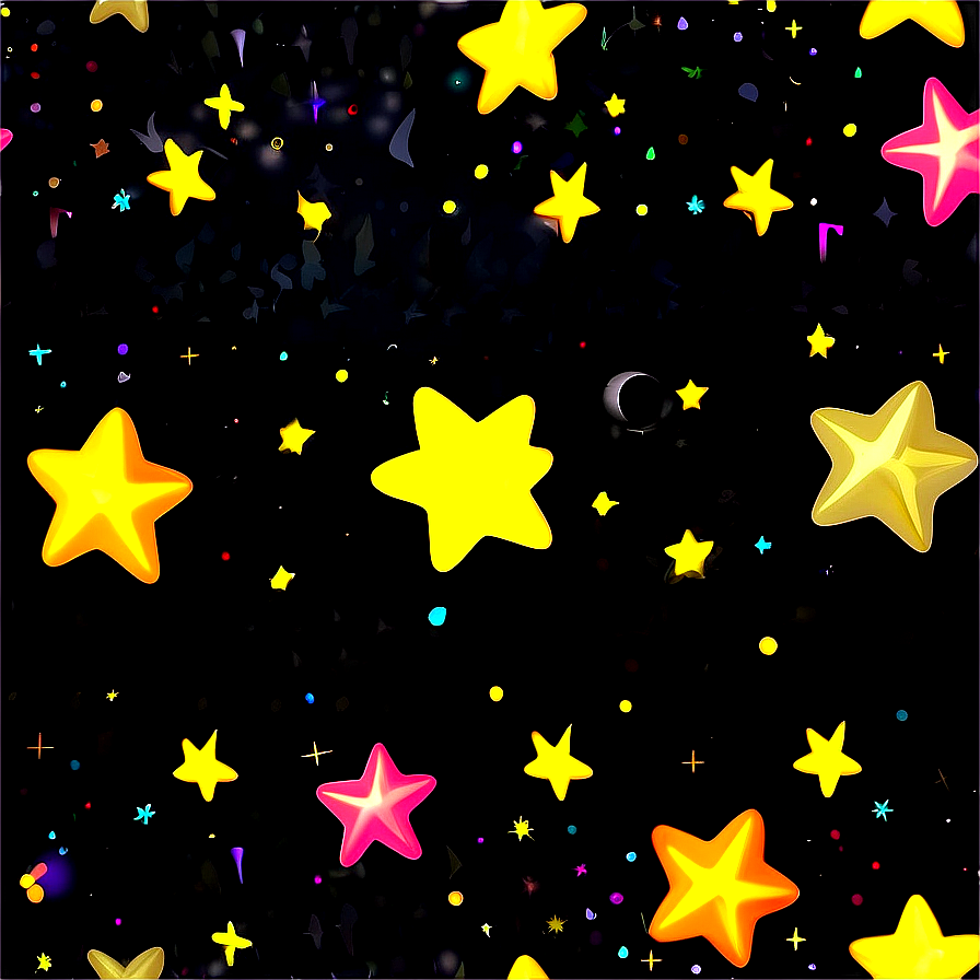 Cute Star Pattern Png Cjs