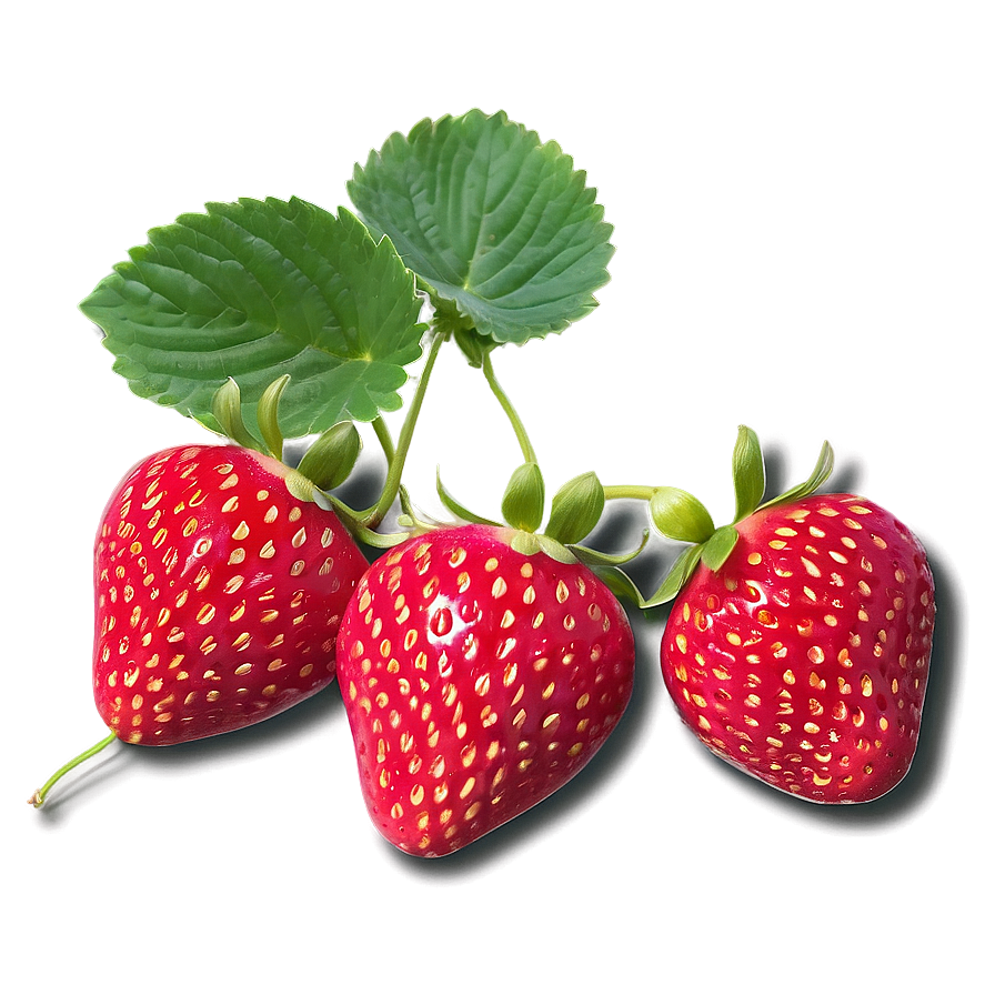 Cute Strawberry In Garden Png 06252024