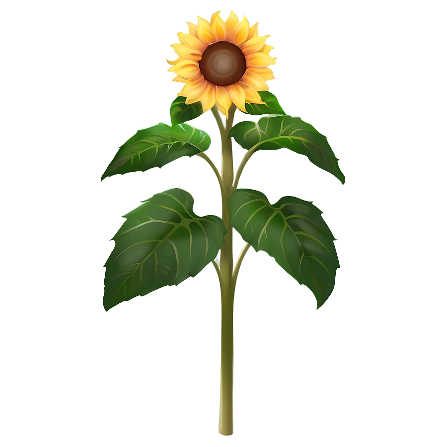 Cute Sunflower Character Png 05032024