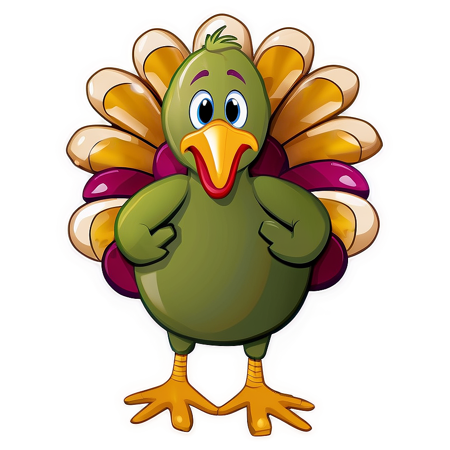 Cute Thanksgiving Turkey Png 05212024