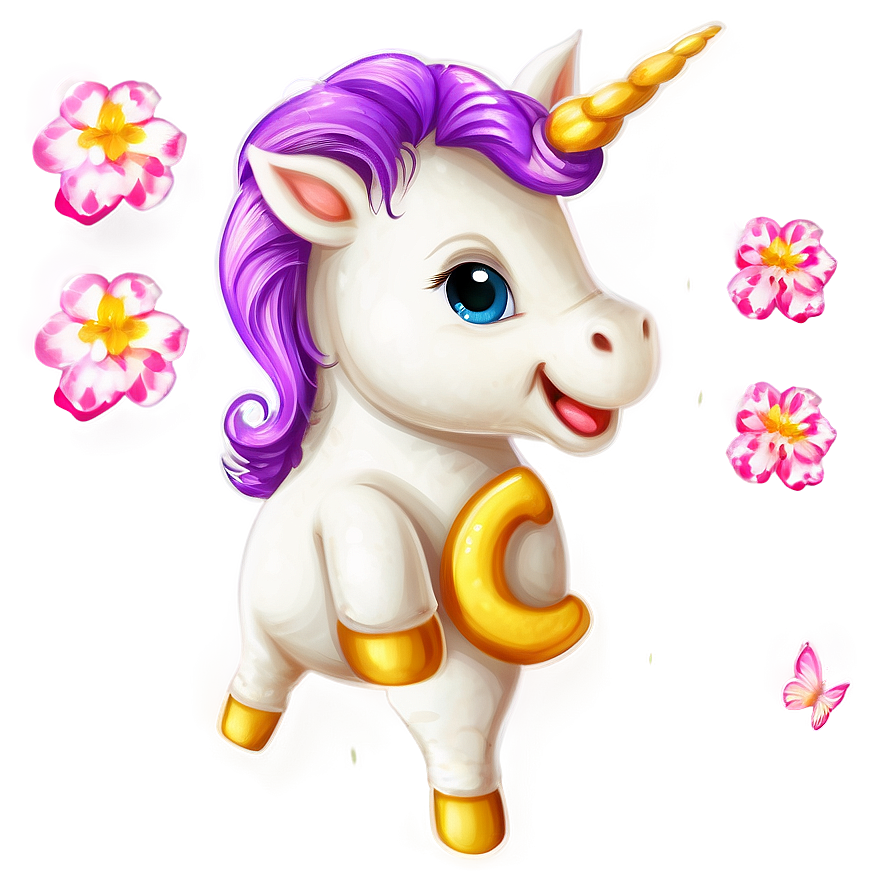 Cute Unicorn Clipart Png 40