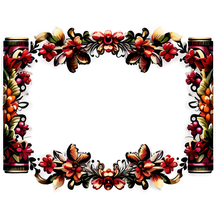 Cute Vintage Border Png 06262024