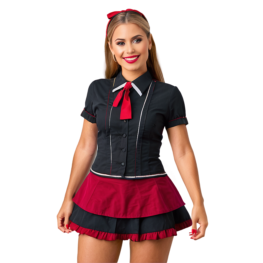 Cute Waitress Outfit Png 06272024