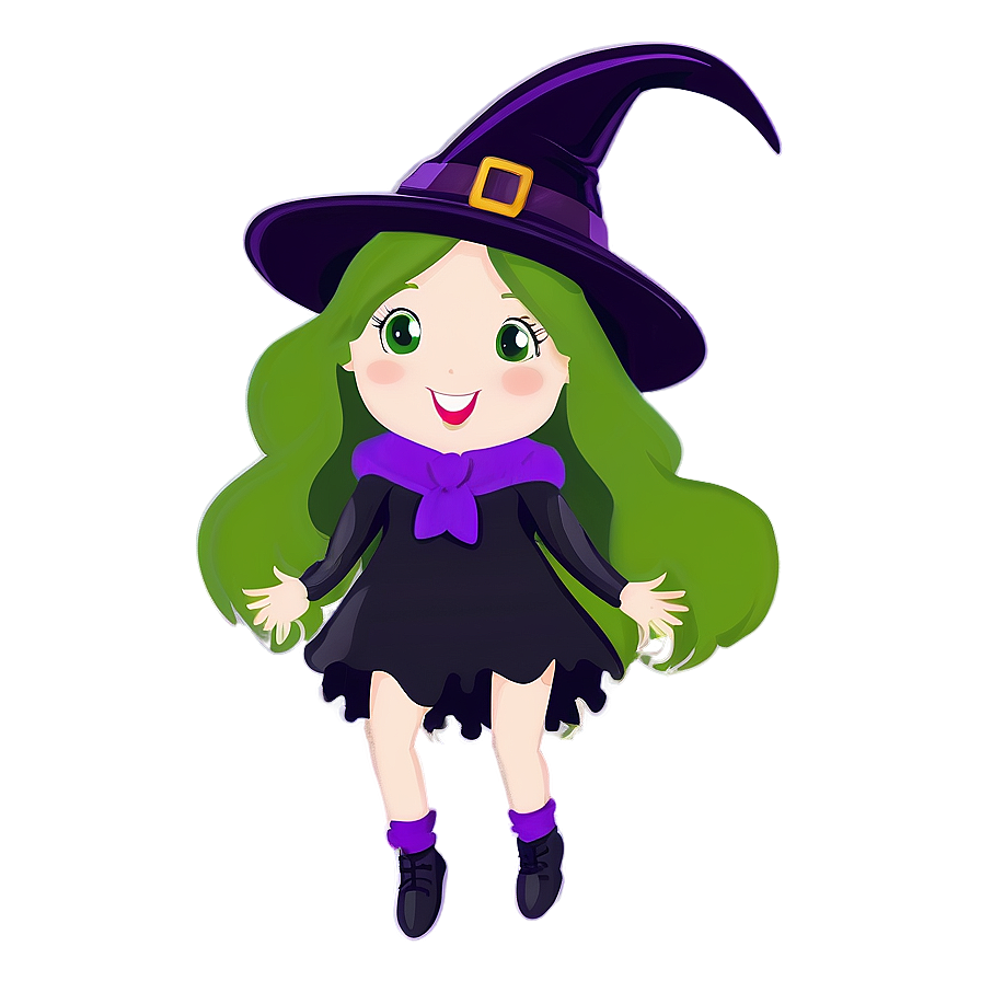 Cute Witch Illustration Png Bcb