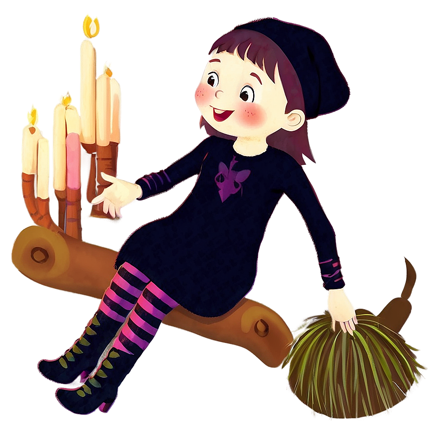 Cute Witch Illustration Png Ksh53