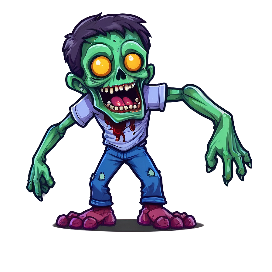 Cute Zombie Mascot Png 16