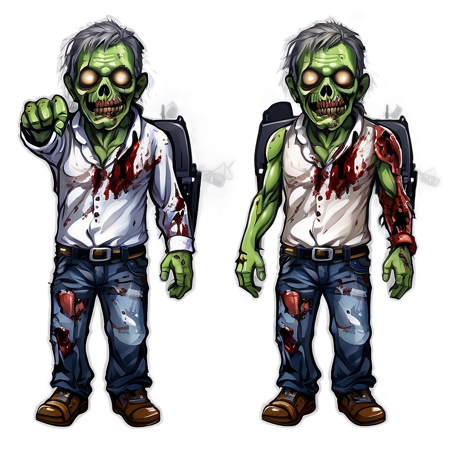 Cute Zombie Mascot Png Rlk