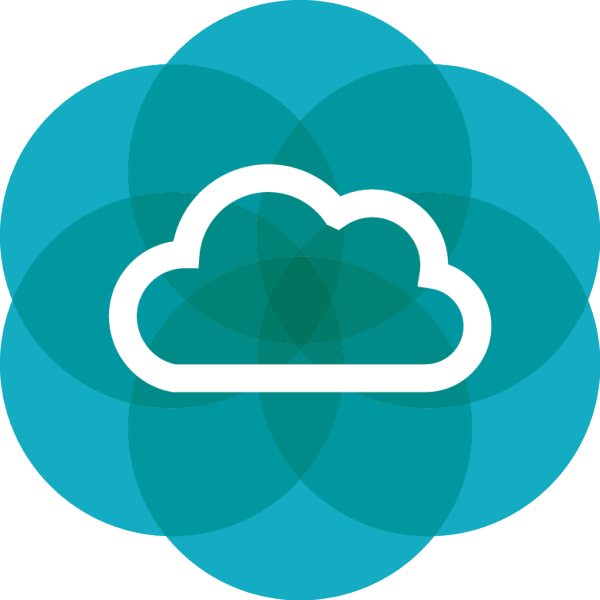 Cyan Cloud Icon