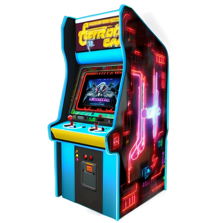 Cyberpunk Arcade Game Png 14