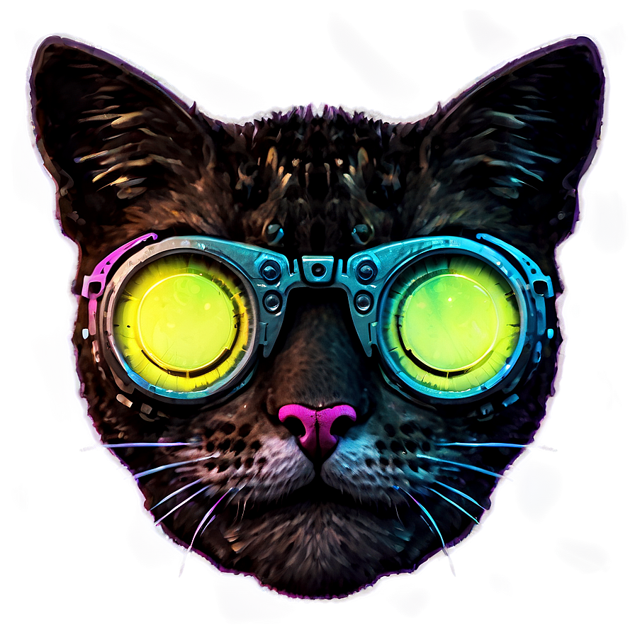 Cyberpunk Cat Filter Png Jdv