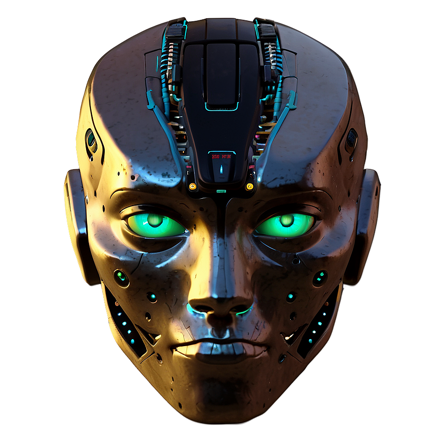 Cyberpunk Robot Head Png Lda89