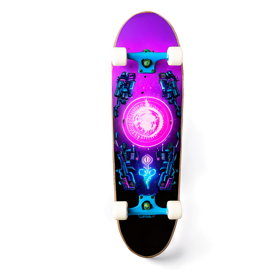 Cyberpunk Skateboard Deck Concept Png 06282024