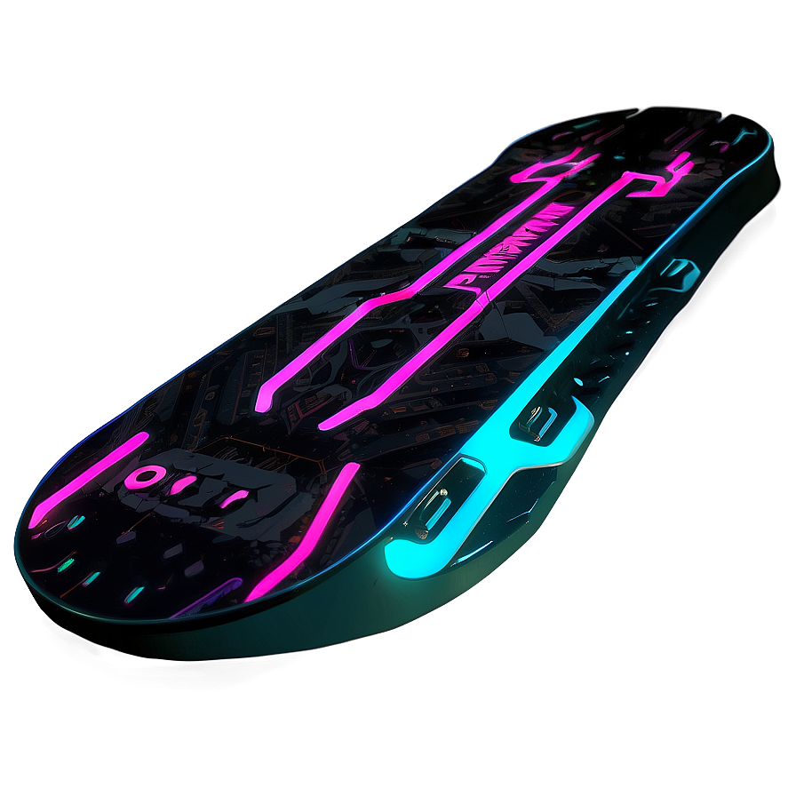 Cyberpunk Skateboard Deck Concept Png Wpb