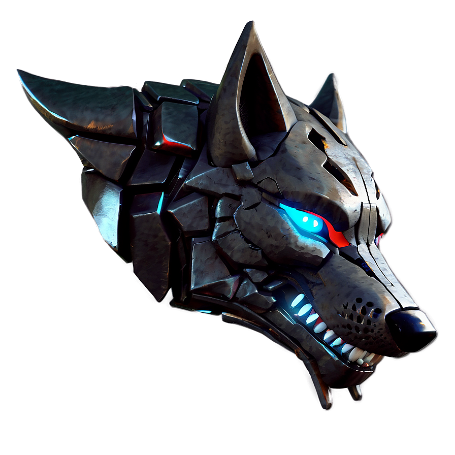 Cyberpunk Wolf Head Concept Png 86