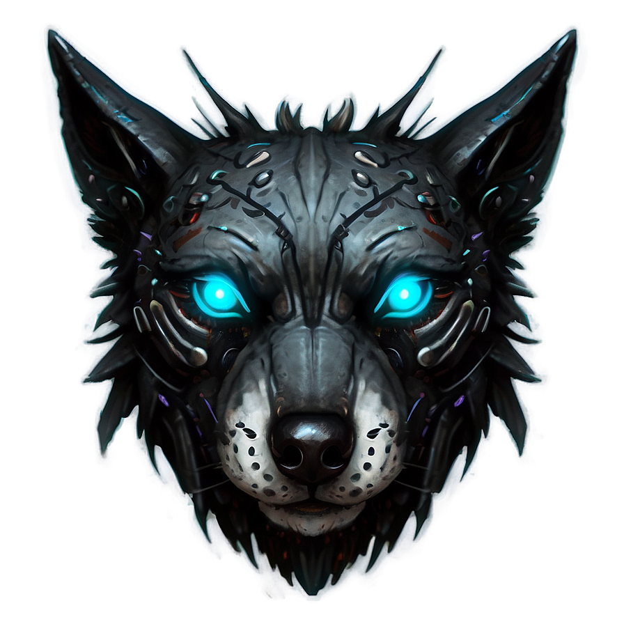 Cyberpunk Wolf Head Concept Png Iye61