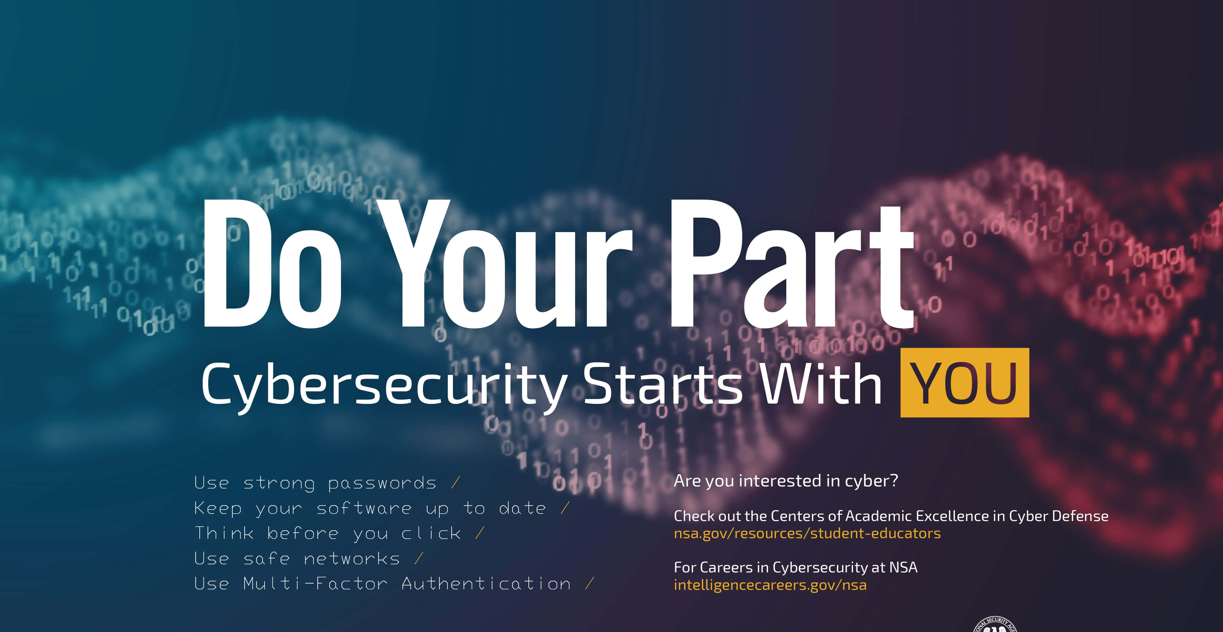 Cybersecurity Awareness Campaign Poster