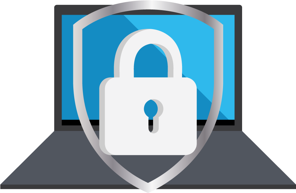 Cybersecurity Shieldand Padlock