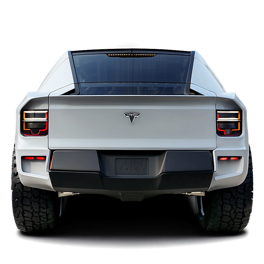 Cybertruck Tesla Rear View Png Nvr57