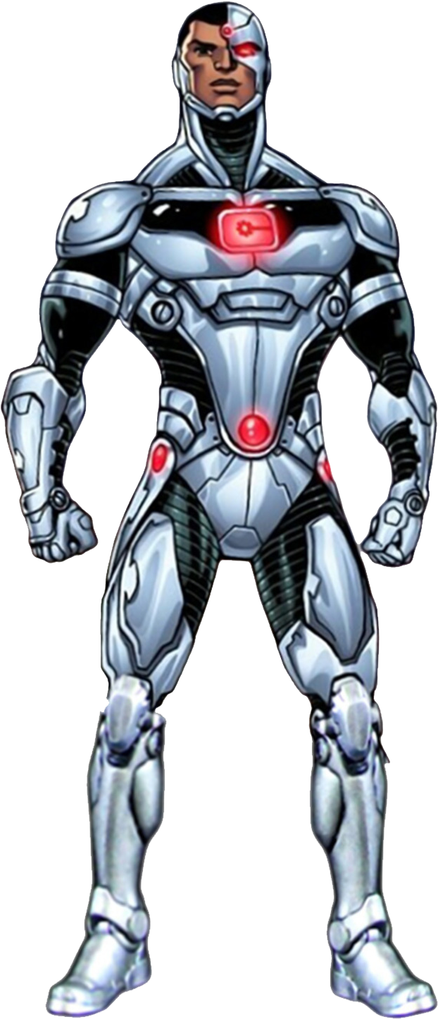 Cyborg Hero Illustration