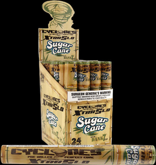 Cyclones Sugar Cane Pre Rolled Cones Display