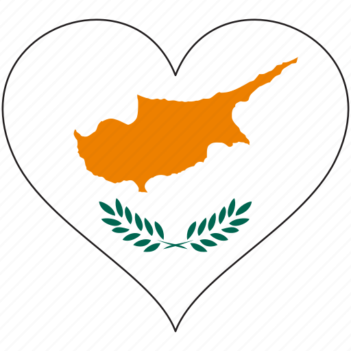 Cyprus Love Heart Graphic