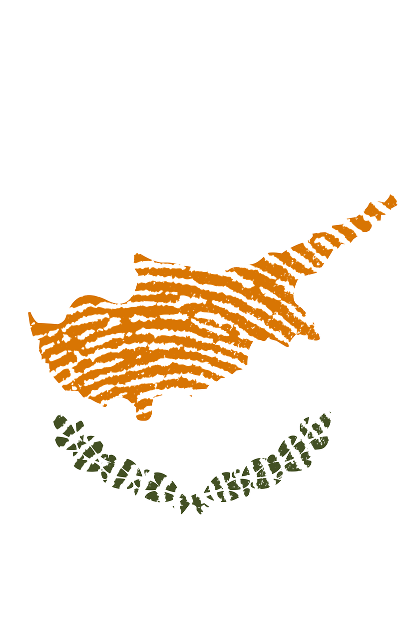 Cyprus Map Fingerprint