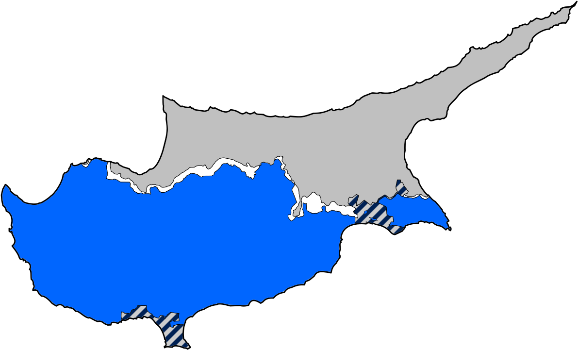 Cyprus Political Division Map