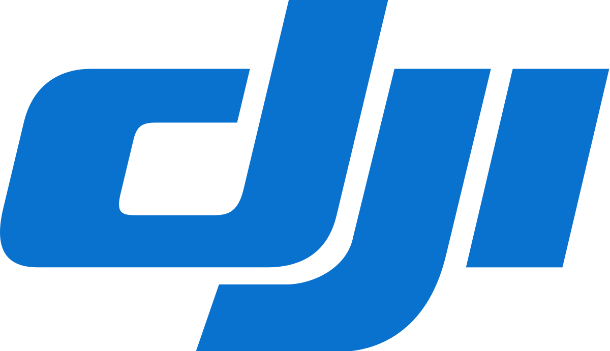 D J I Logo Blue Background