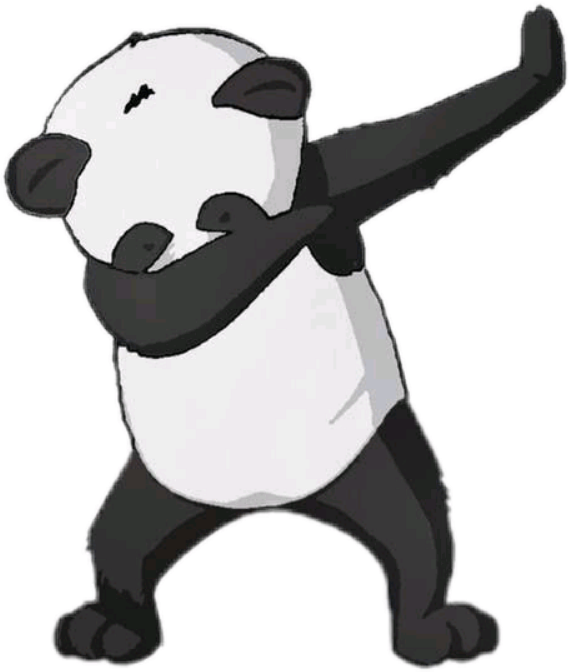 Dabbing_ Panda_ Cartoon_ Character
