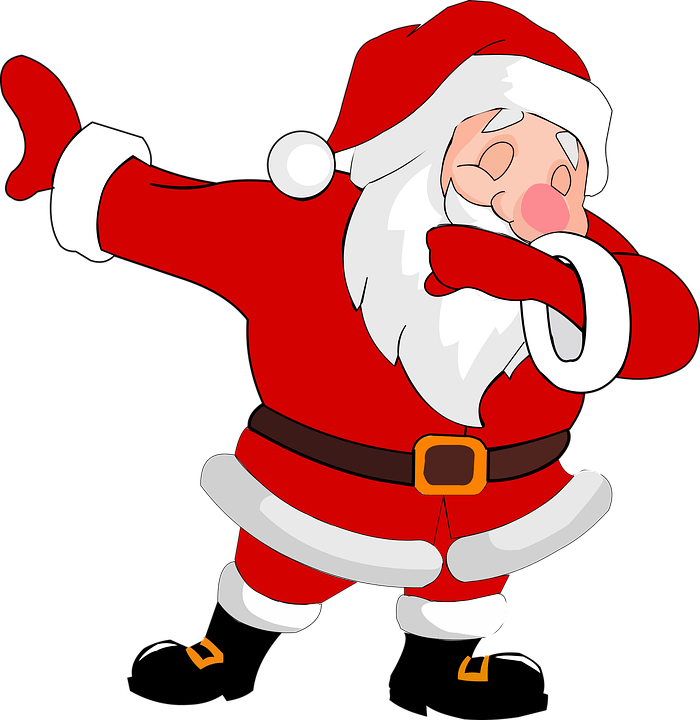 Dabbing Santa Claus Cartoon