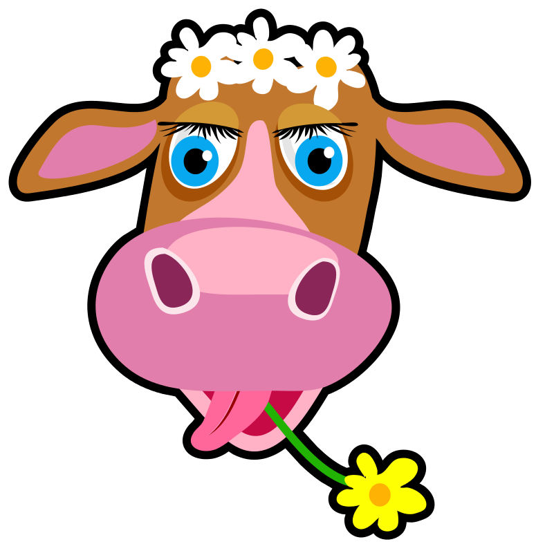 Daisy Crown Cow Cartoon