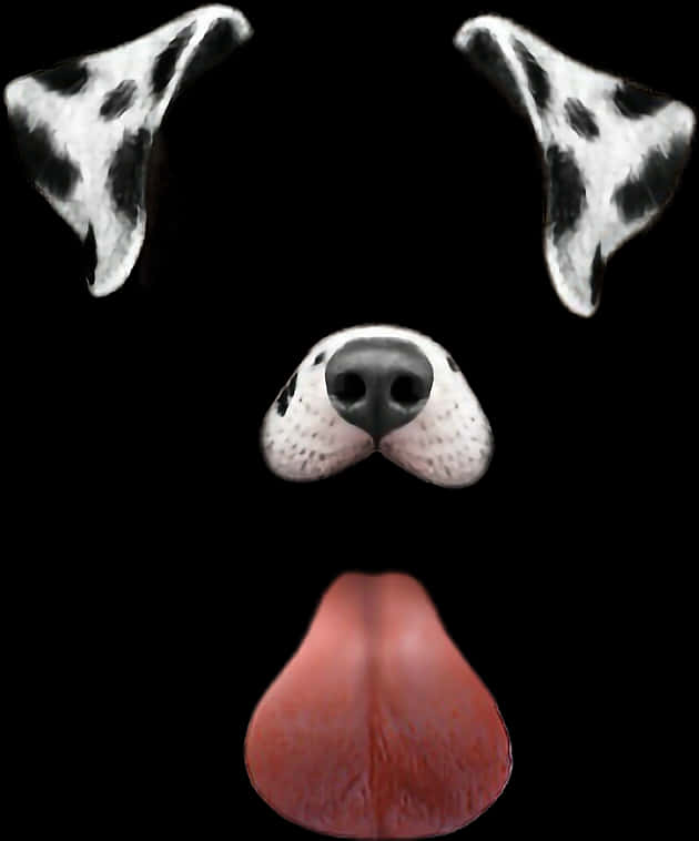 Dalmatian Dog Snapchat Filter Elements