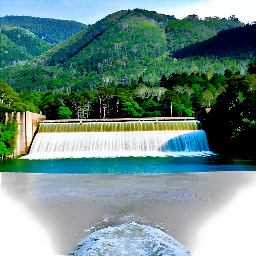 Dam And Surrounding Forest Png 3