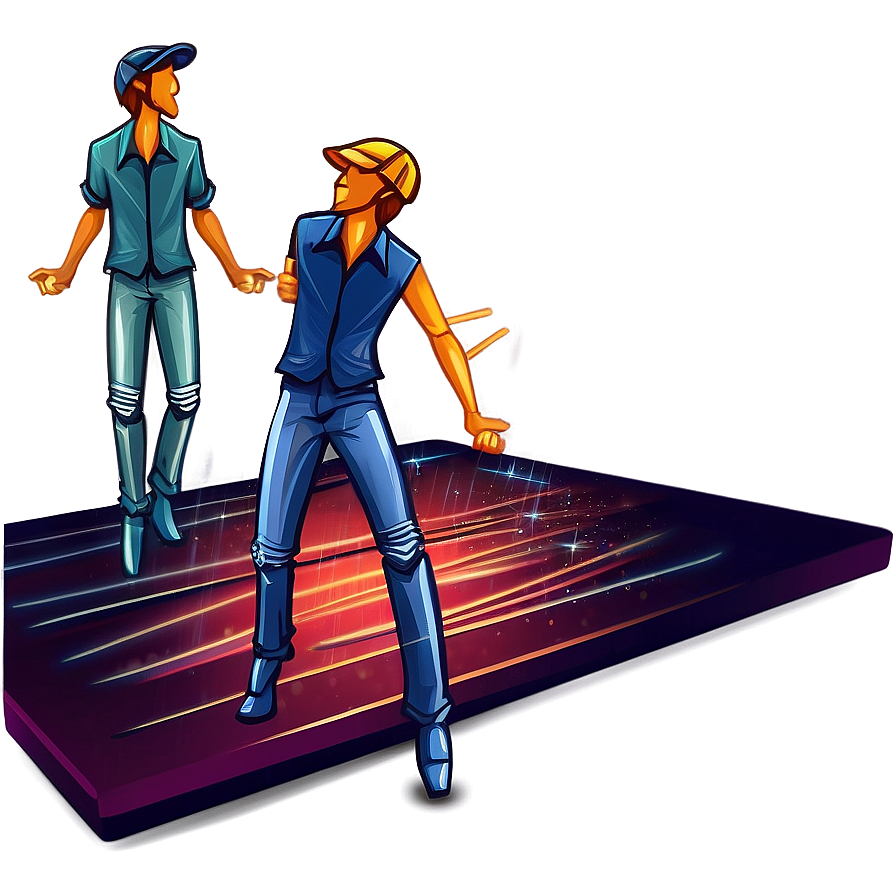 Dance Floor Illustration Png 06262024