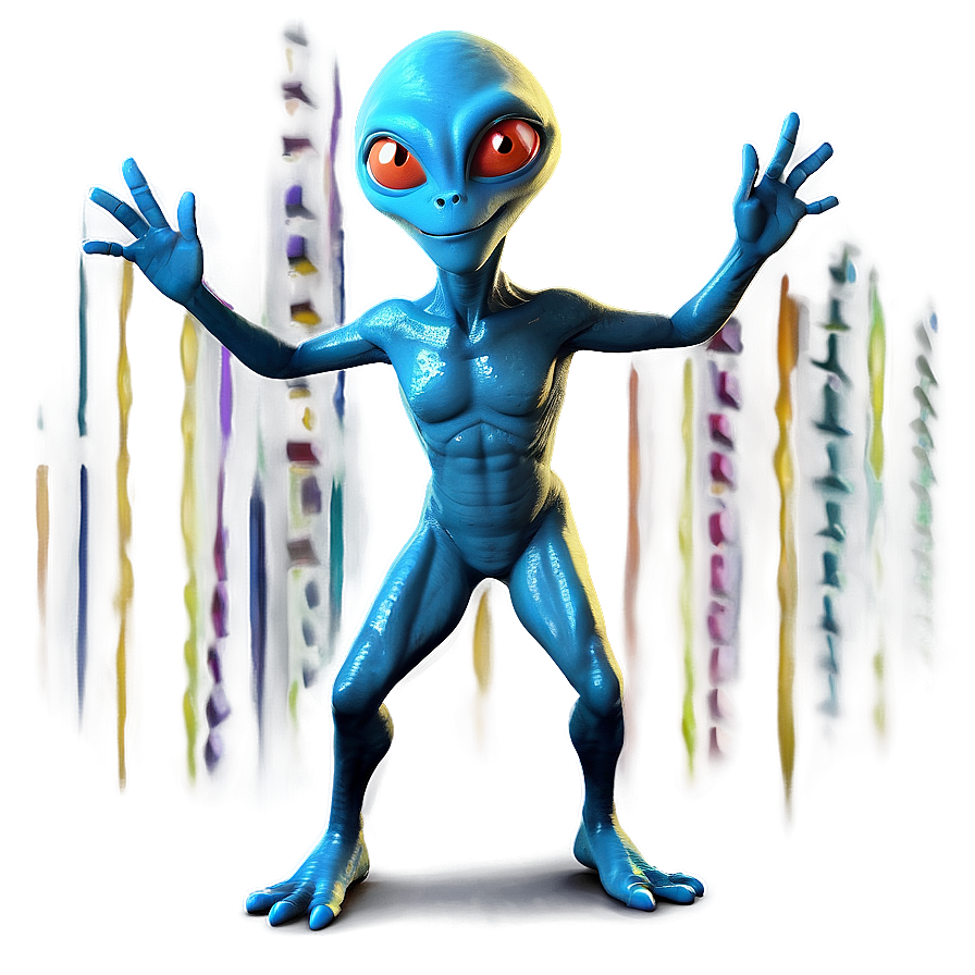 Dancing Alien Cartoon Png Vbs