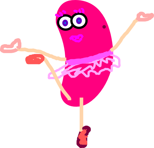 Dancing Bean Cartoon Character