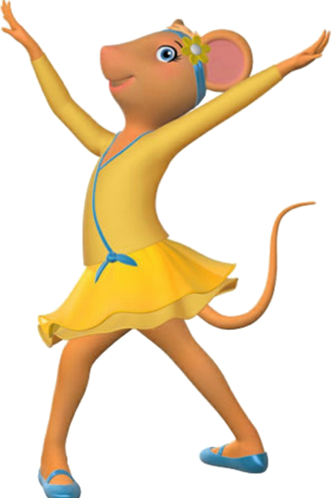Dancing Mouse Character Yellow Dress
